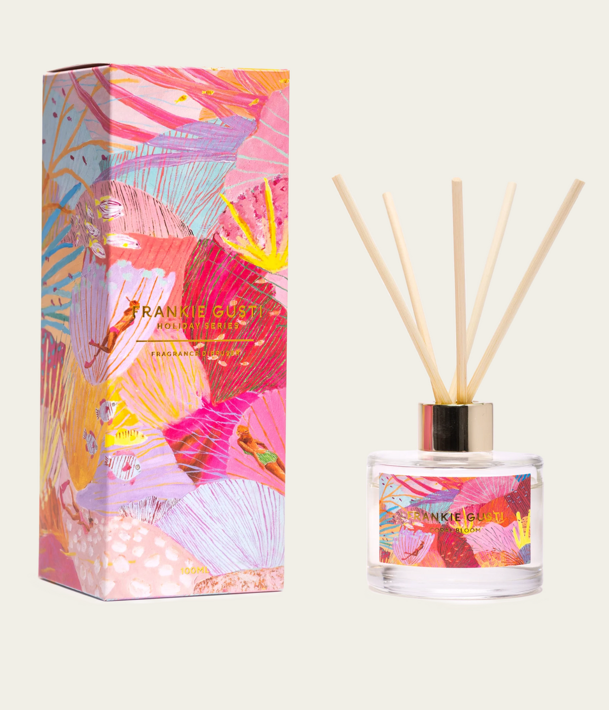 Frankie Gusti Holiday Series Diffuser Coral Bloom