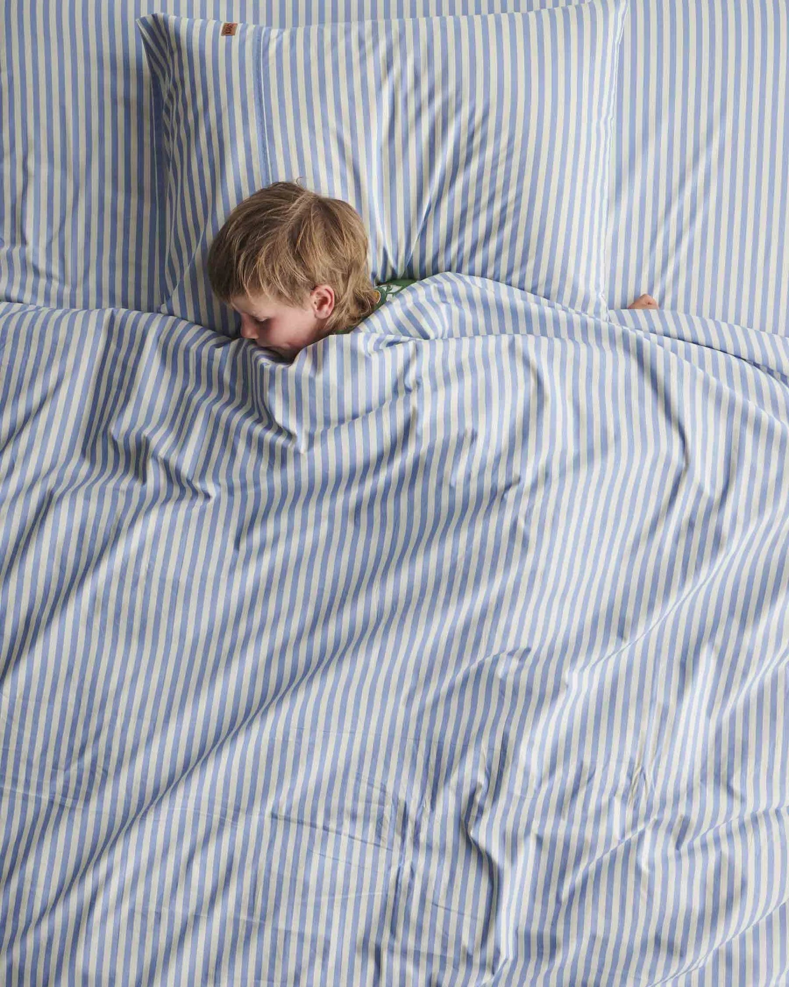 Kip & Co Seaside Stripe Organic Cotton Flat Sheet