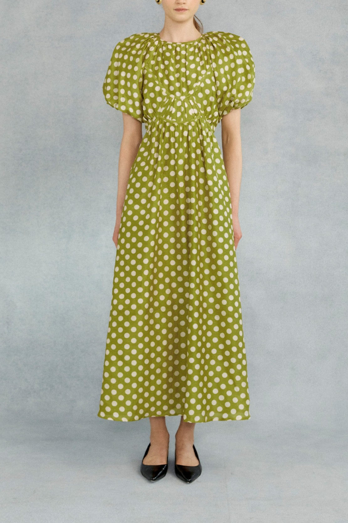 Lovaan Thea Midi Dress Pear Spot