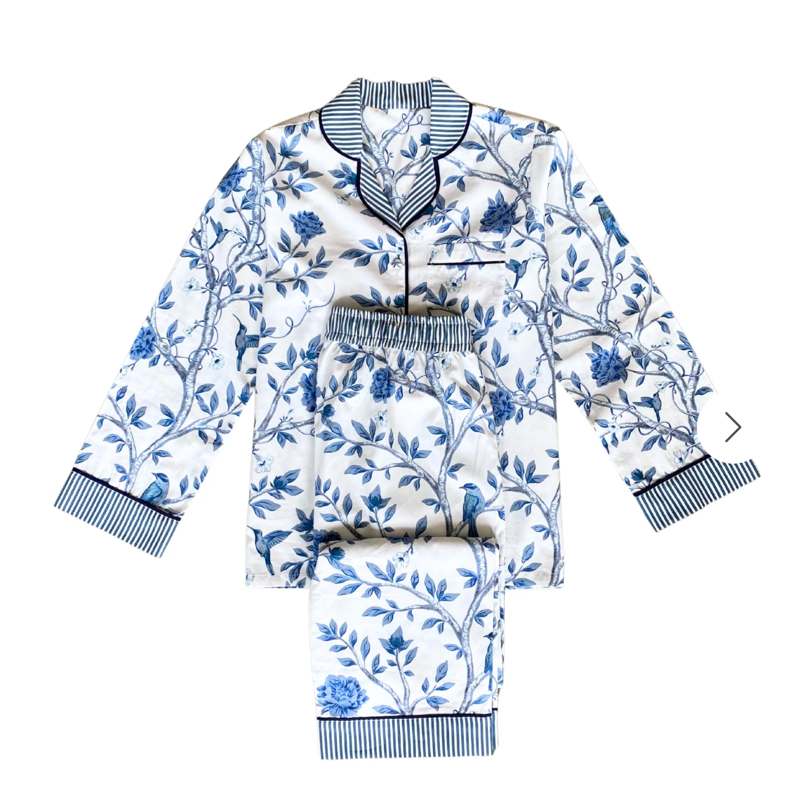 Versailles Blue Chinoiserie Pyjama Set