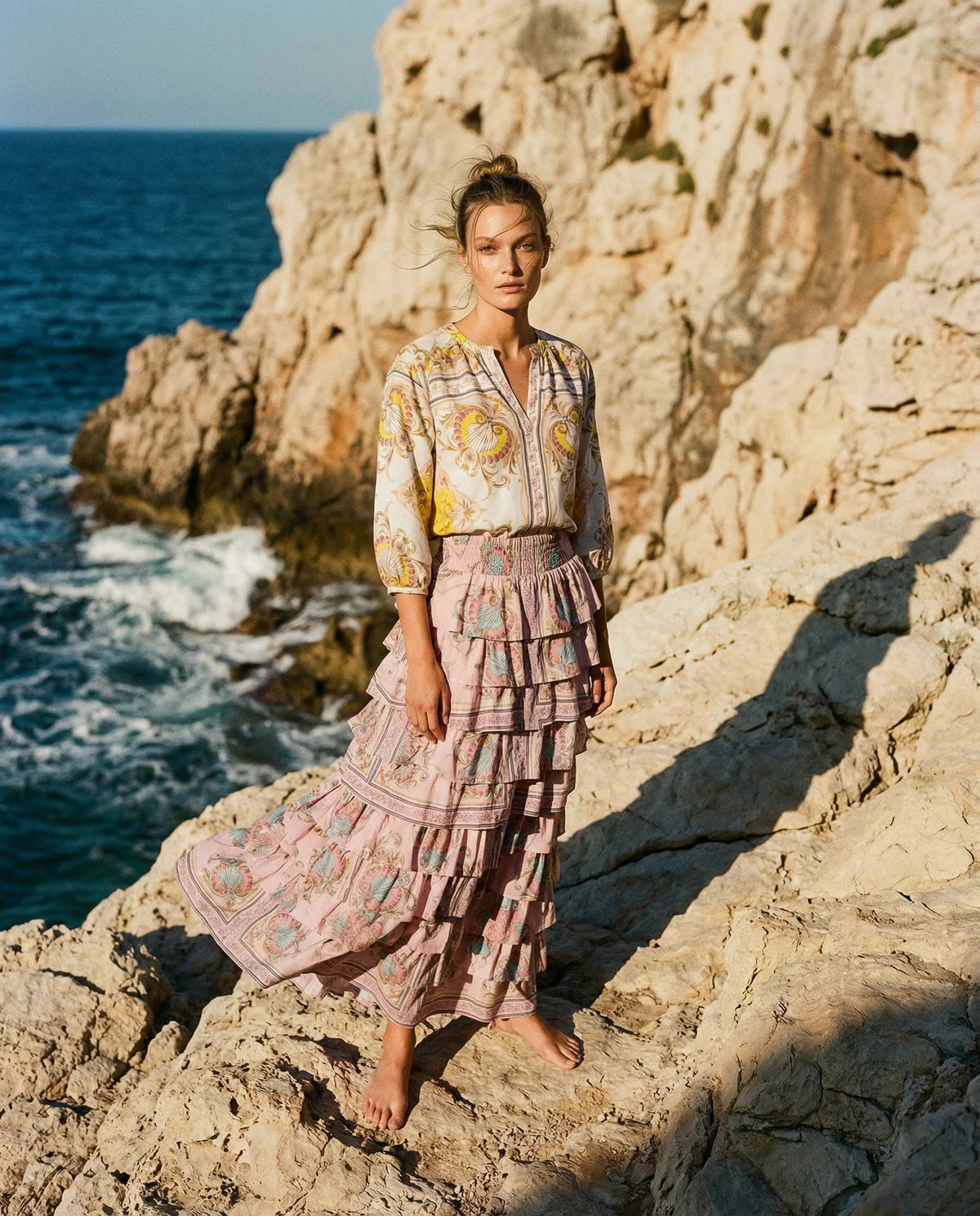 LOLA VALENTINA NEPTUNE MAXI SKIRT