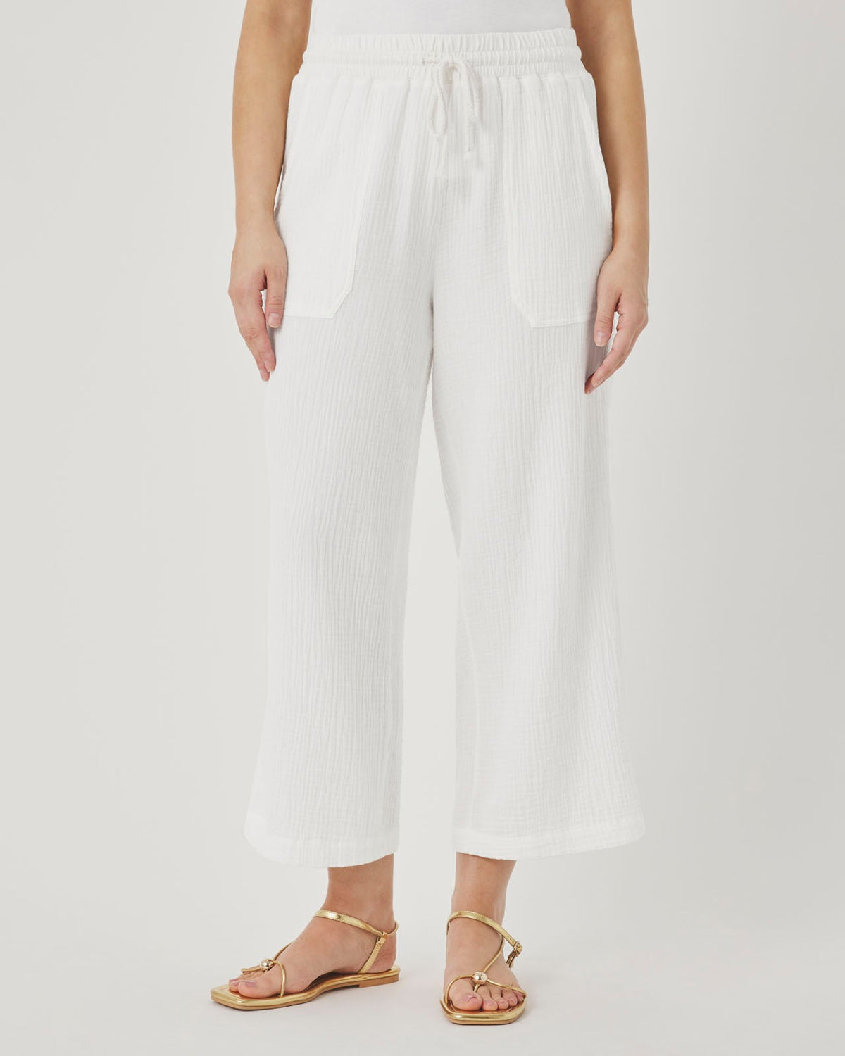 Splendid Ava Gauze Pant - White