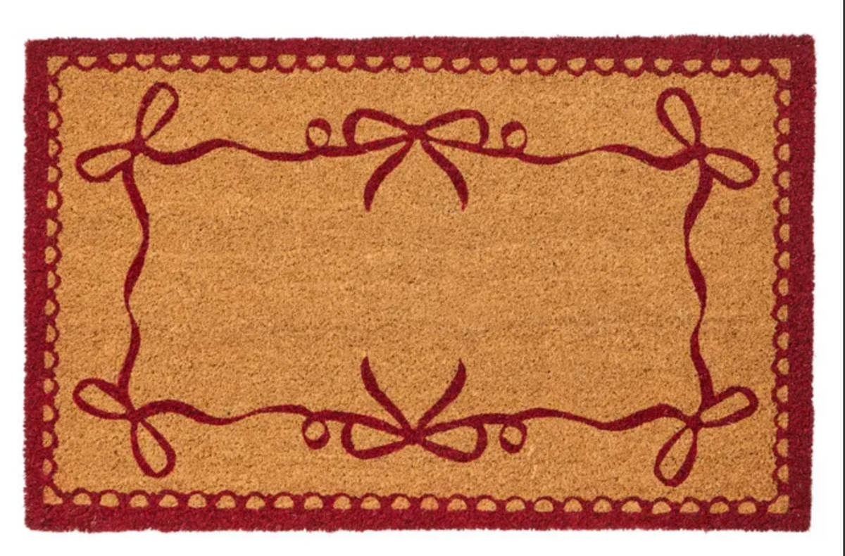 Bow Ribbon Coir Doormat 40x60cm