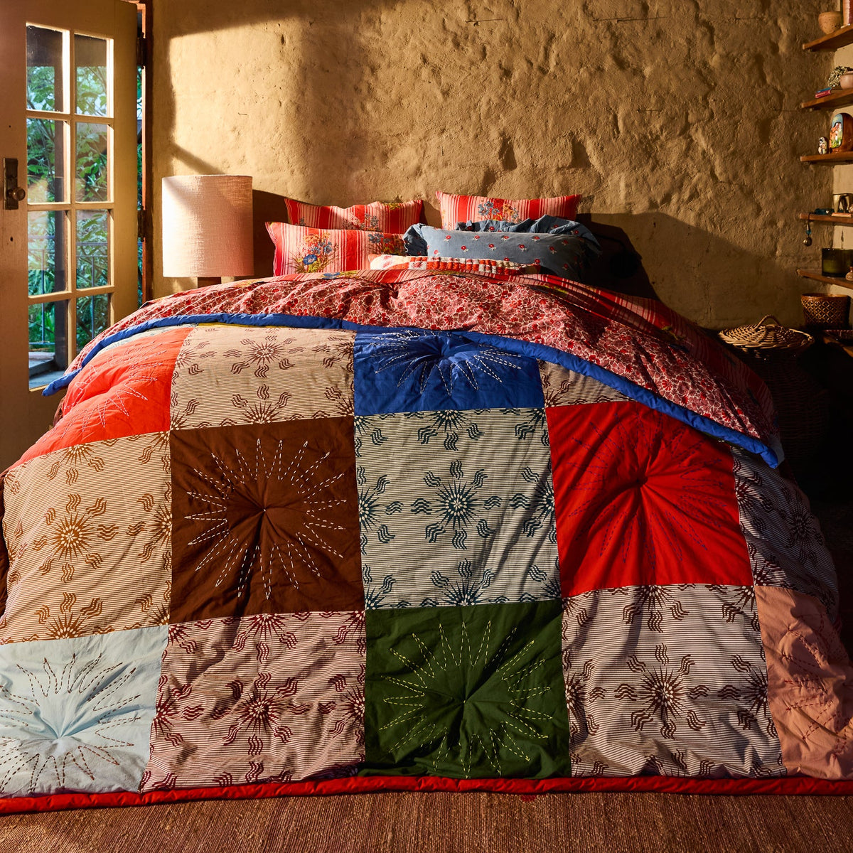 Savannah Patchwork Bedcover
