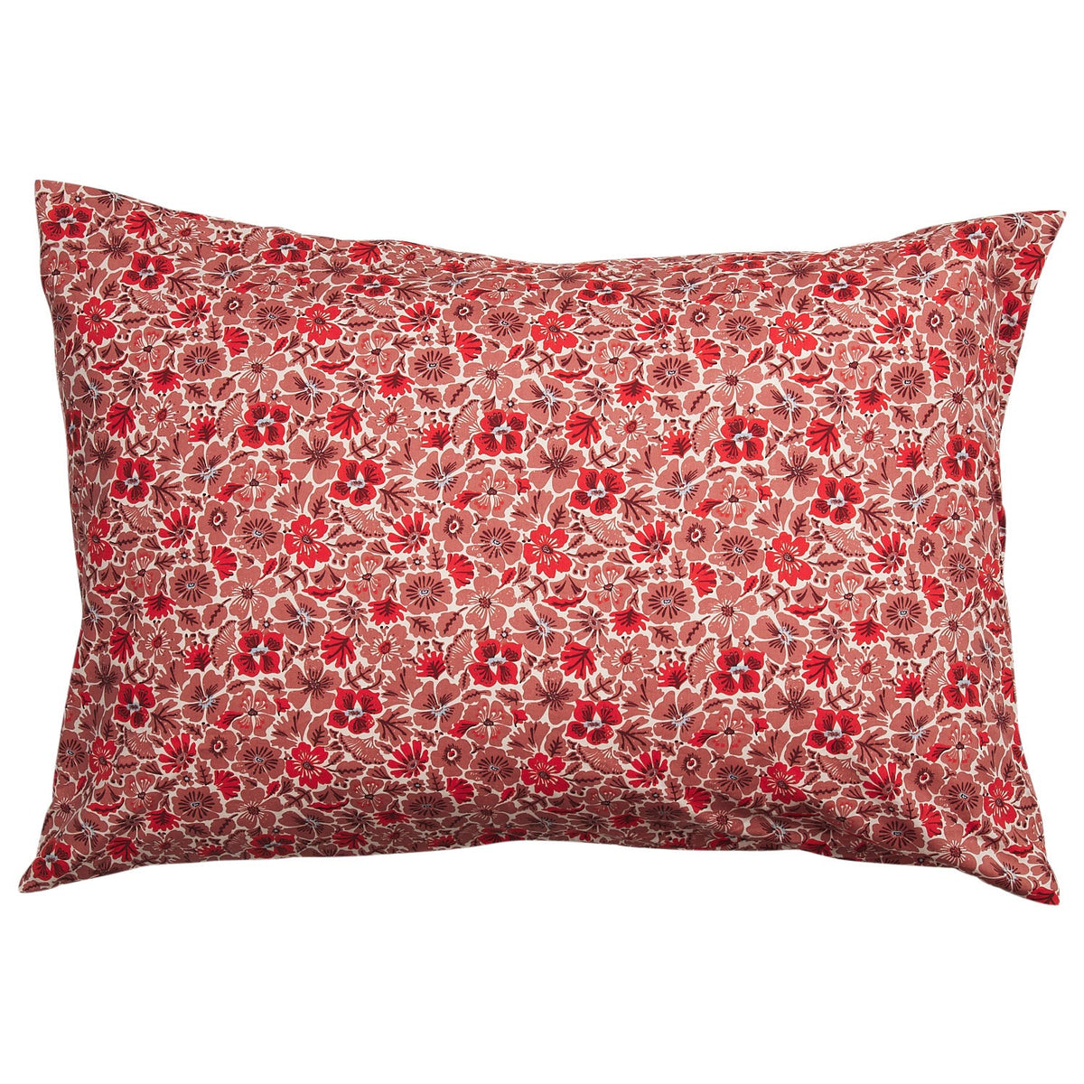 Magnolia Cotton Pillowcase Set - Poppy