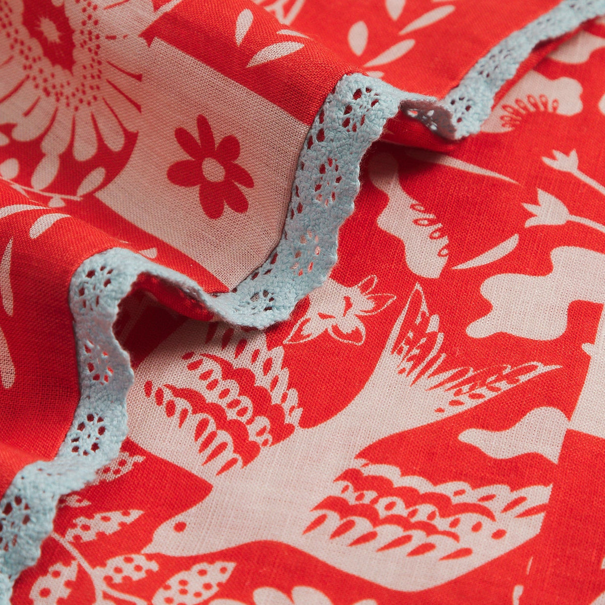 Indiana Linen Pillowcase Set - Poppy