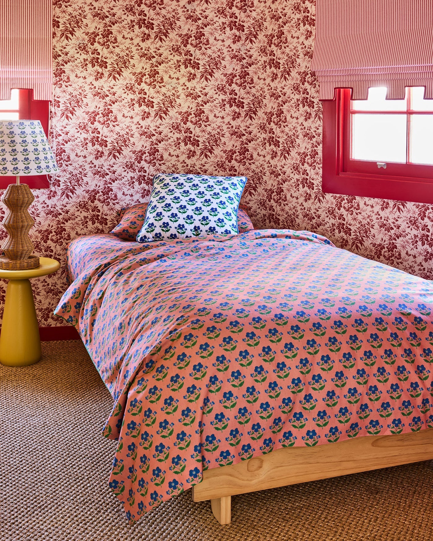 Kip & Co x Anna Spiro Indian Summer Rose Organic Cotton Quilt Cover