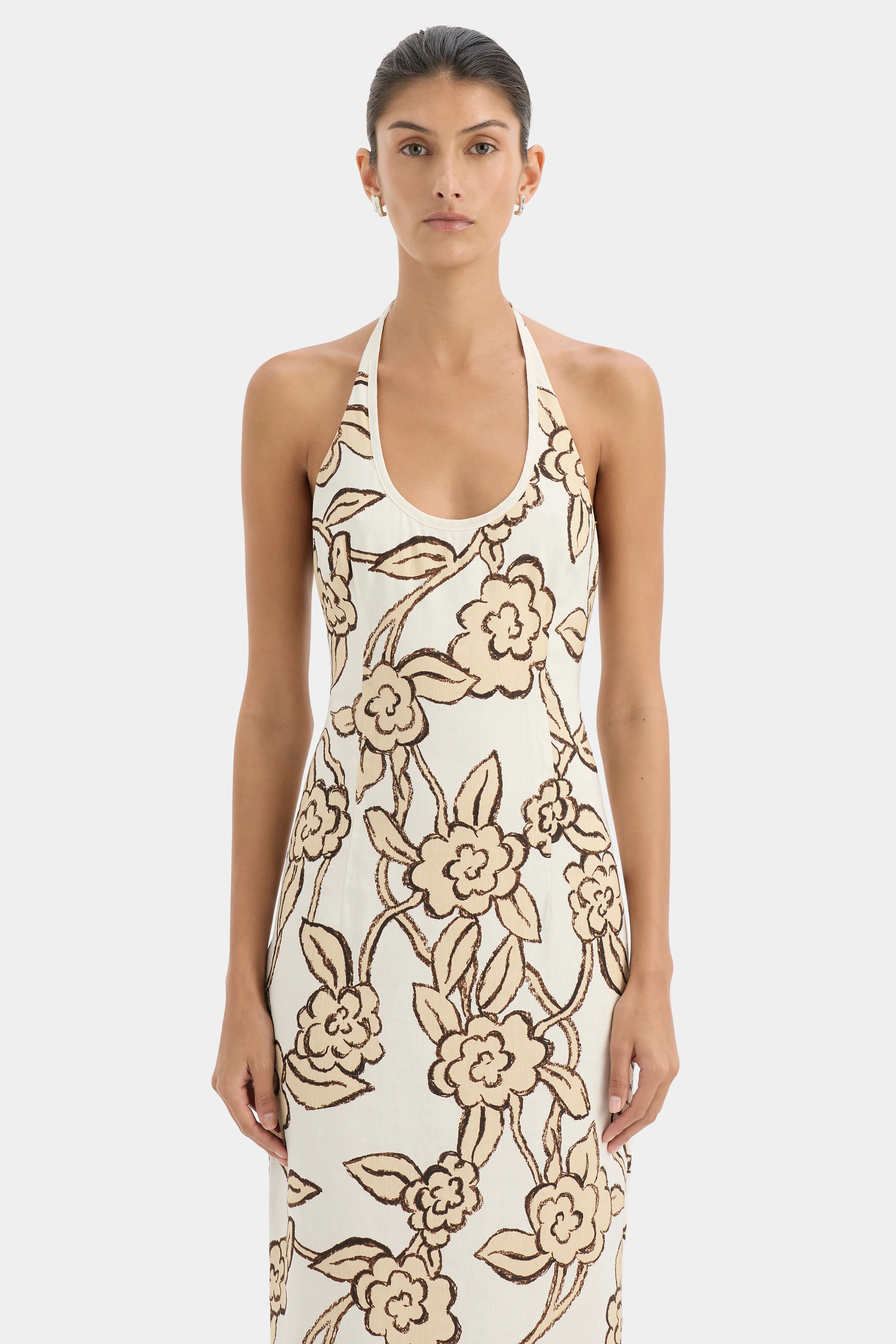 Sir Elodie Halter Midi Dress