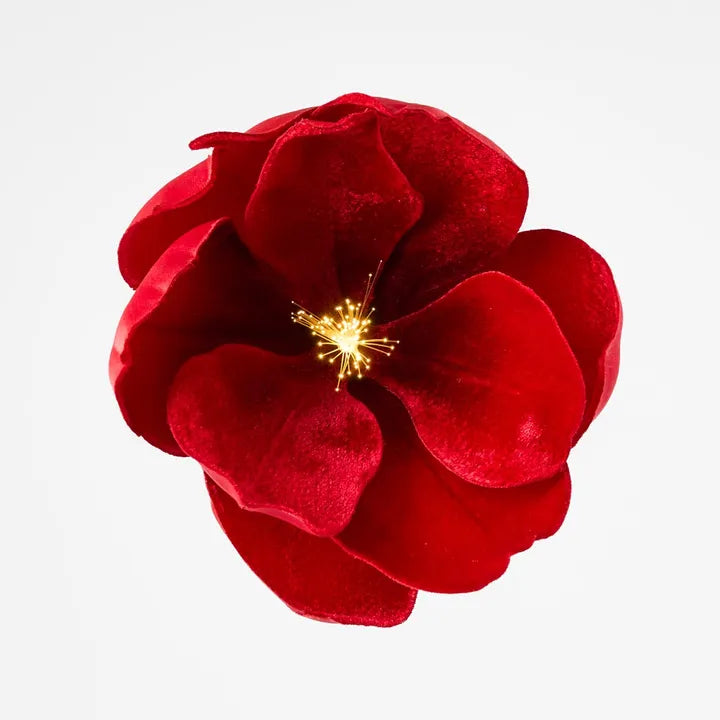 Luxe Velvet Magnolia Light Up Clip