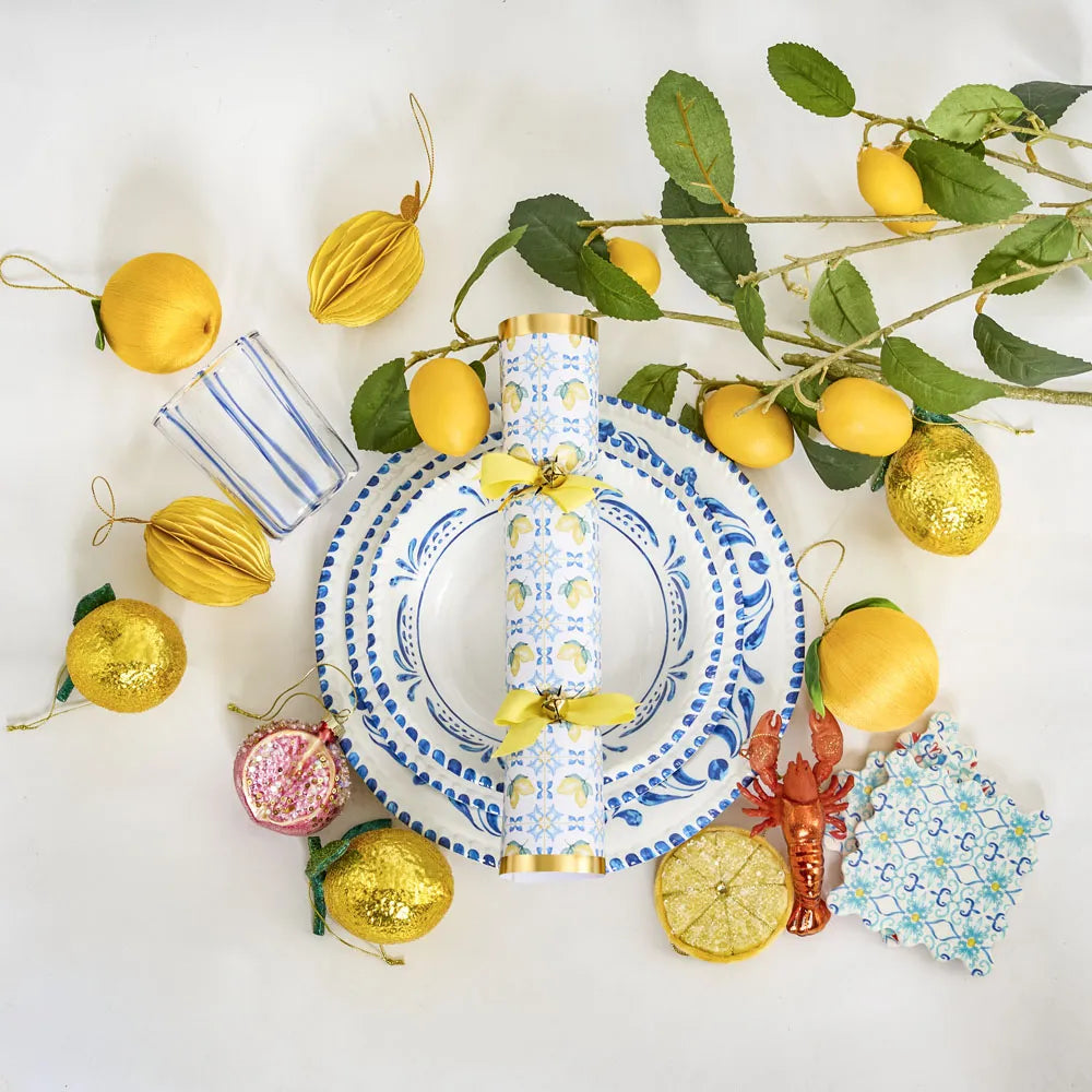 Palermo Beaded Lemon Slice Ornament