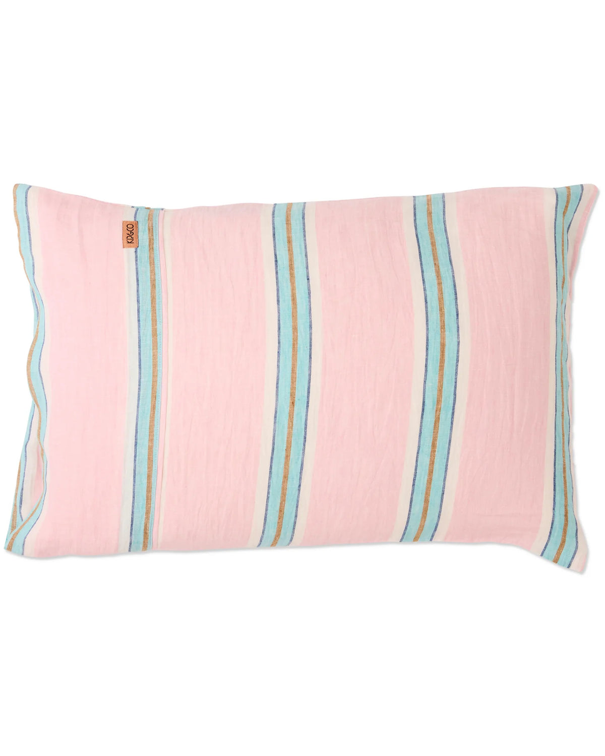 Kip & Co Tickled Pink Stripe Linen Pillowcases 2PSet