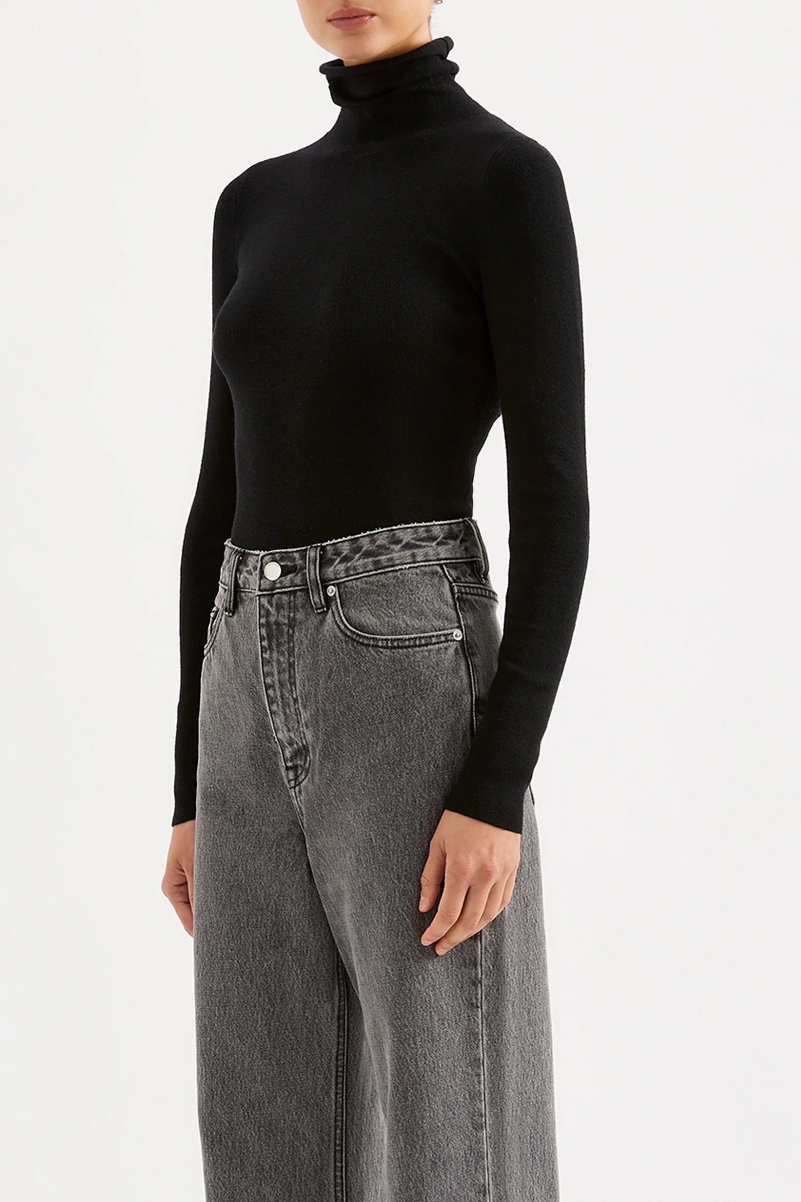 Nude Lucy Florence Merino Skivvy Black