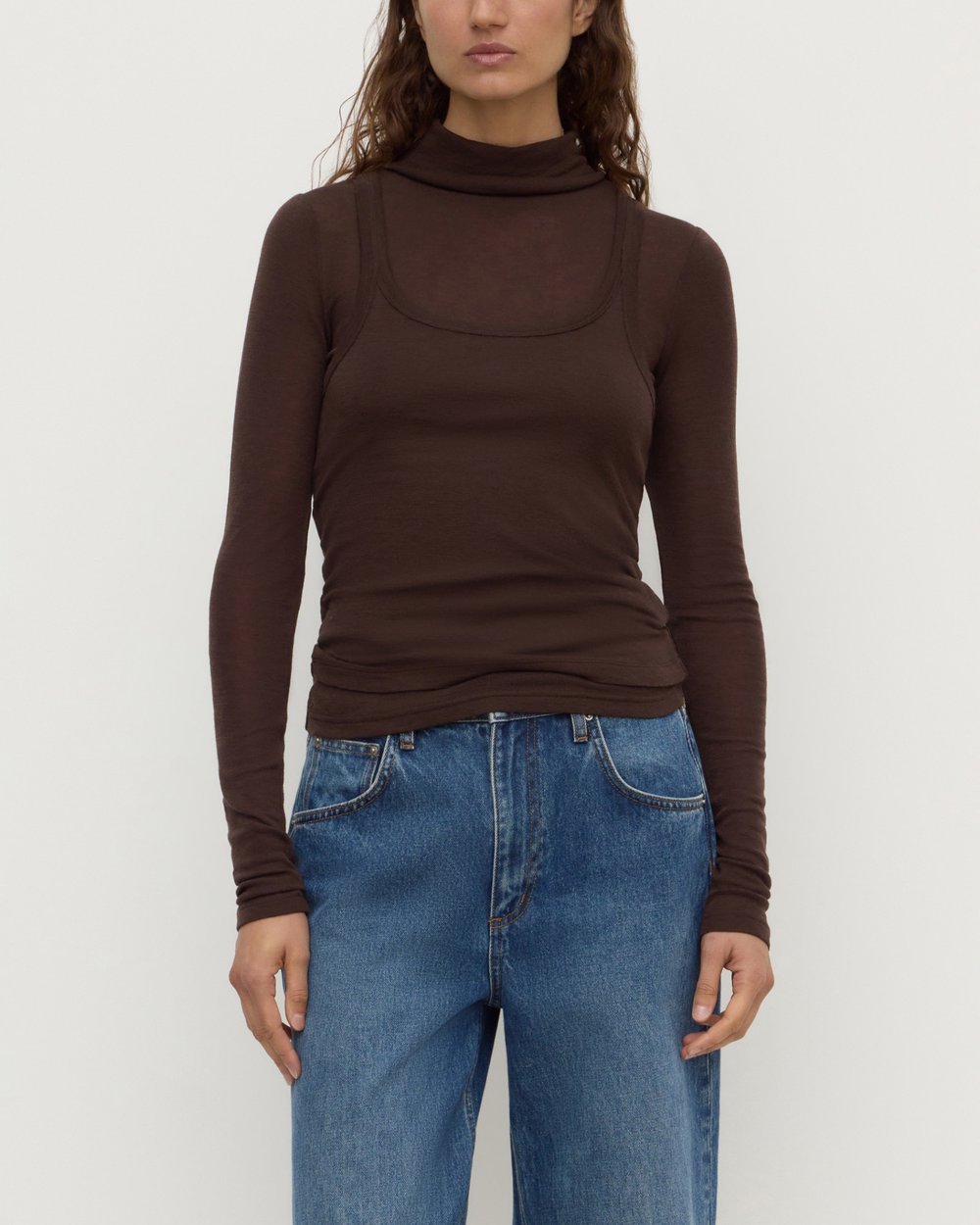 Assembly Label Nora Merino Wool Layered Turtleneck