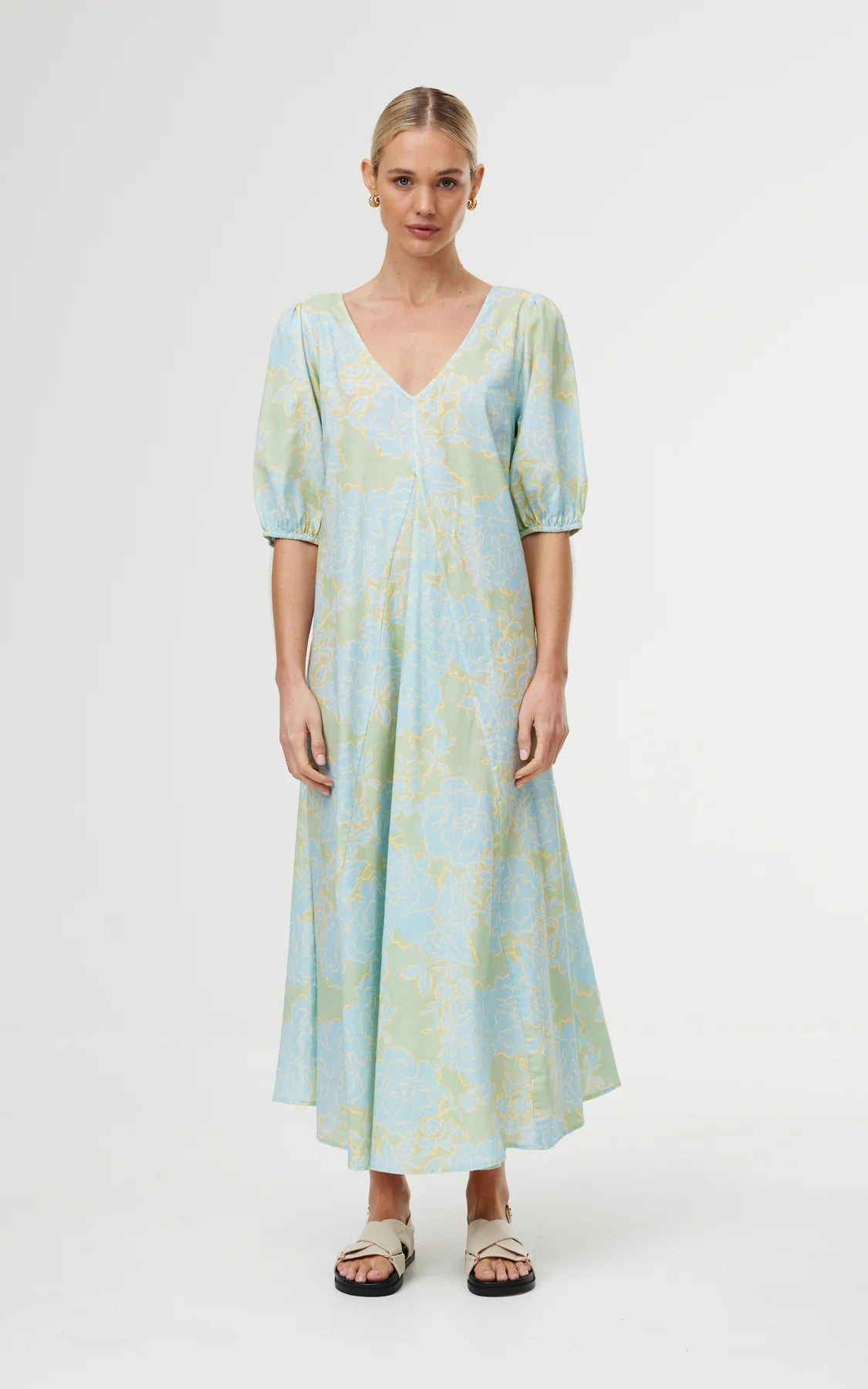 Kinney June Dress - Ocean Bloom