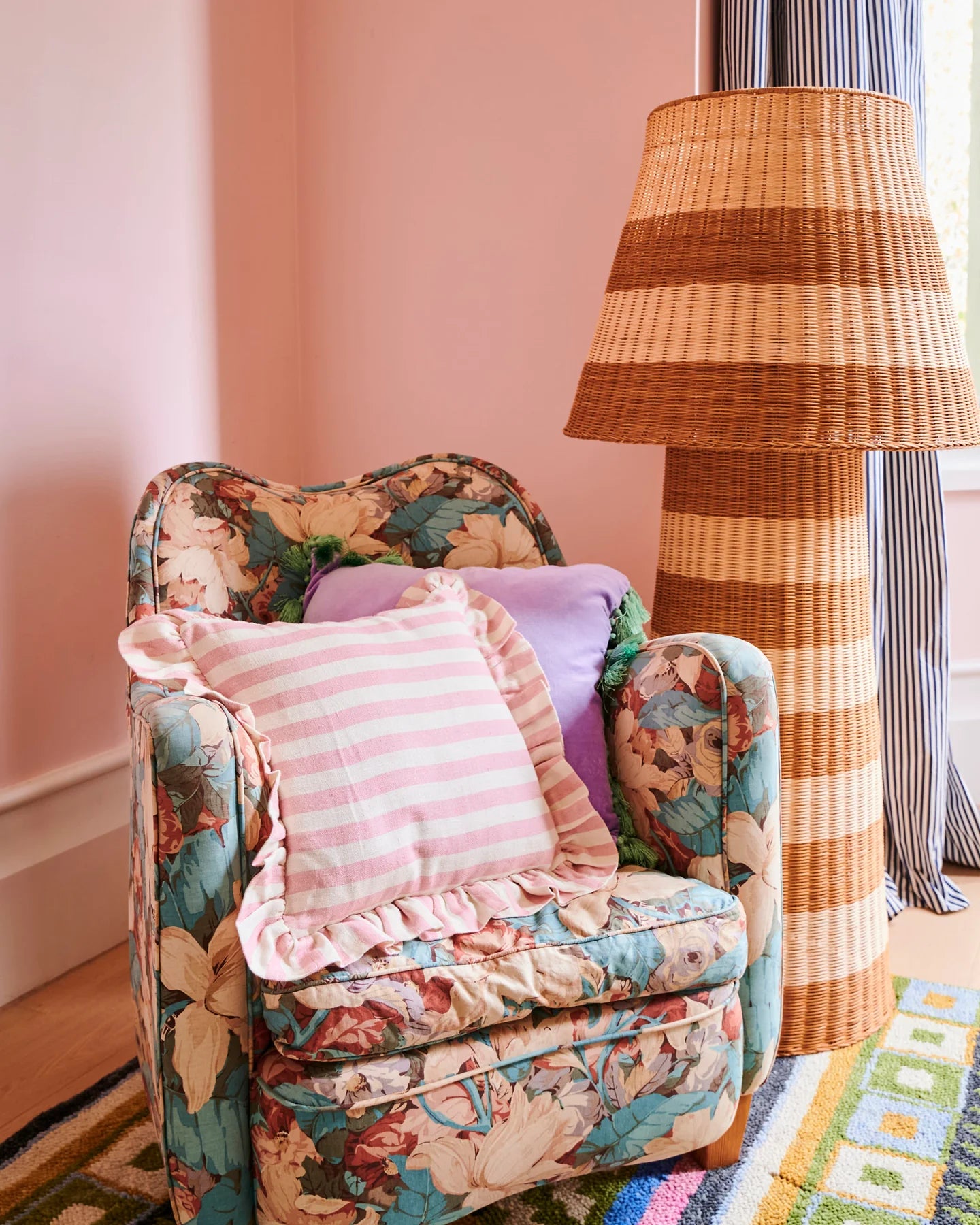 Kip & Co Cotton Candy Square Cushion
