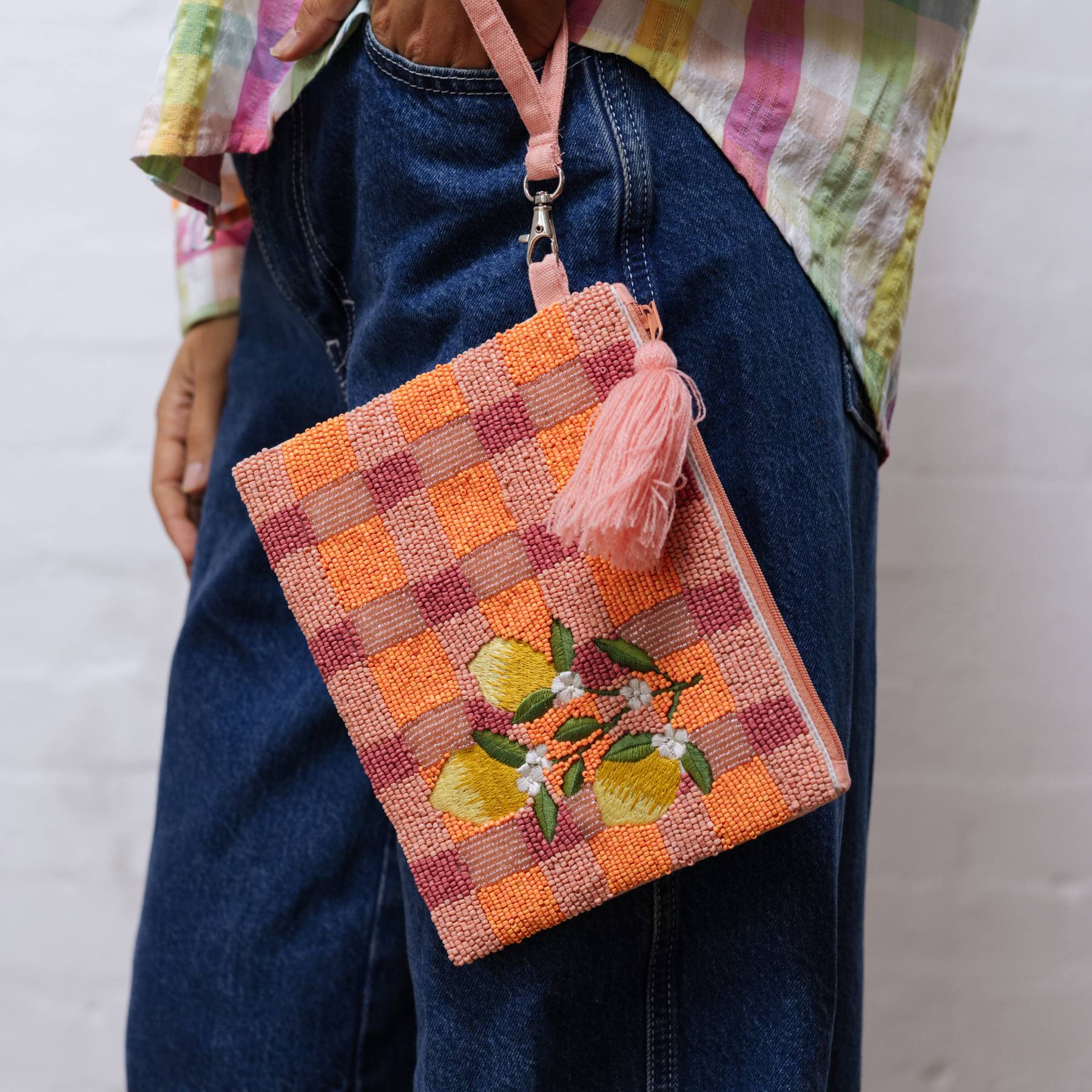 Purse Beaded Lemon