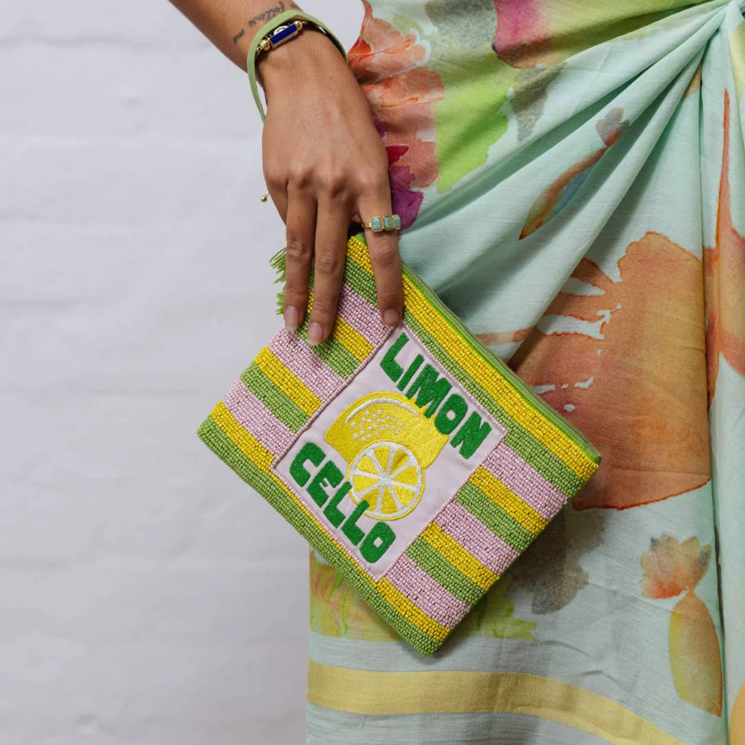 Beaded Limoncello Purse