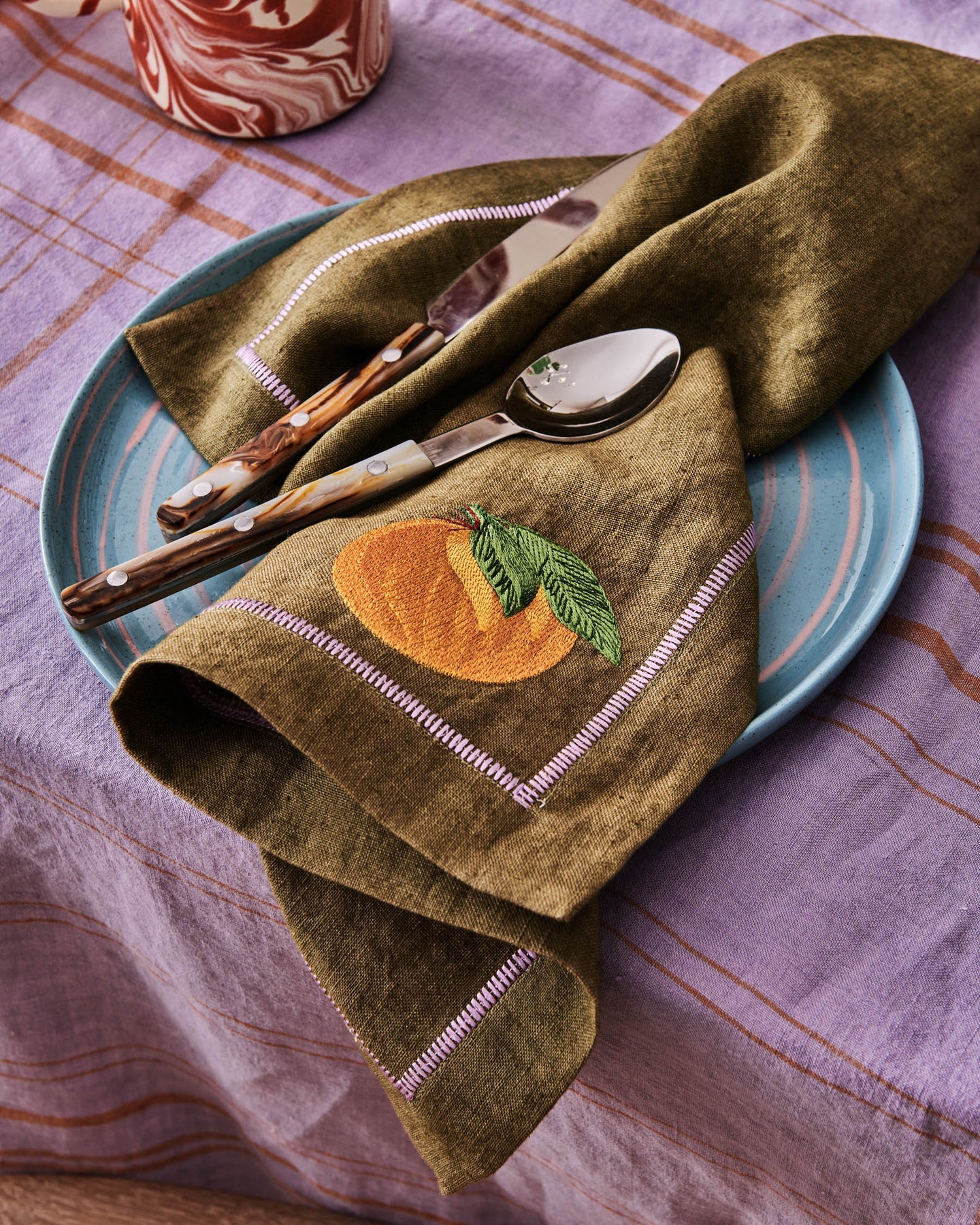 Kip & Co Autumn Fruits Linen Napkins Set