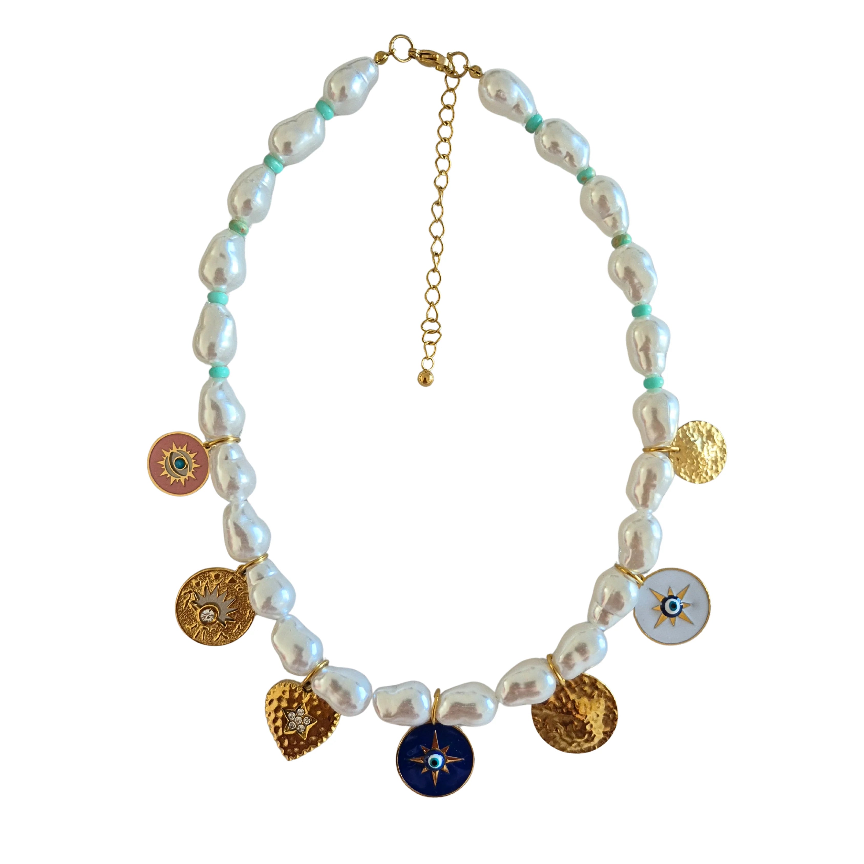 Pearl Charm Necklace