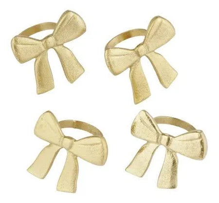 Bow Metal Napkin Ring Gold