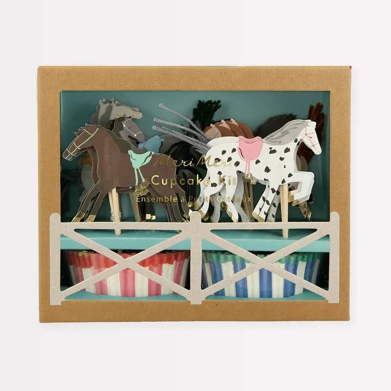 Horse Cupcake Kit Pk24