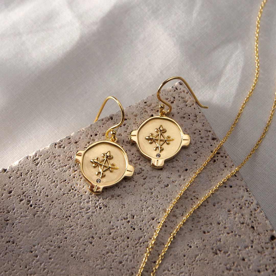 Murkani Hope Earrings 18KT Yellow Gold