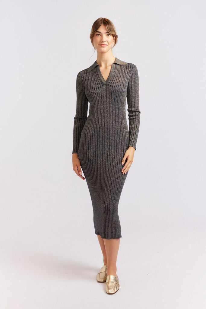 Alessandra Luna Dress Lurex - Marval Designs