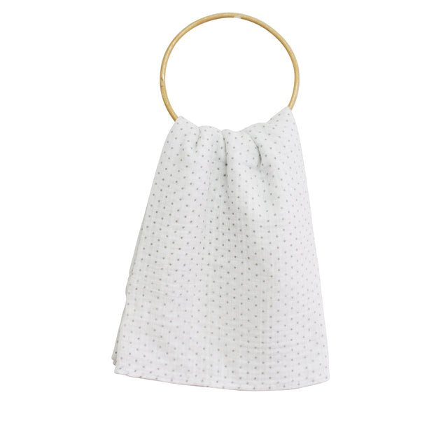 Alimrose Muslin Swaddle Grey Spot - Marval Designs