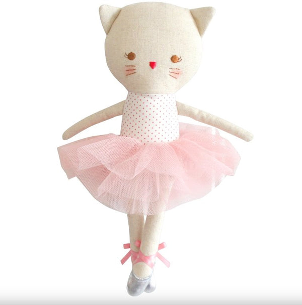 Alimrose Odette Kitty Ballerina Spot Pink - Marval Designs