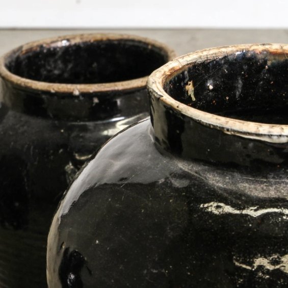 Antique Glazed Shandong Pot - Med - Marval Designs