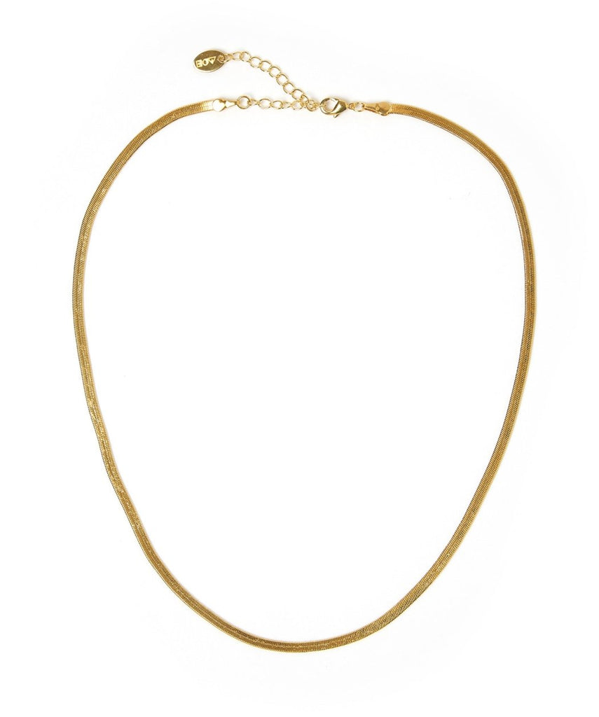 Arms Of Eve Sylvia Gold Snake Chain Necklace - Marval Designs