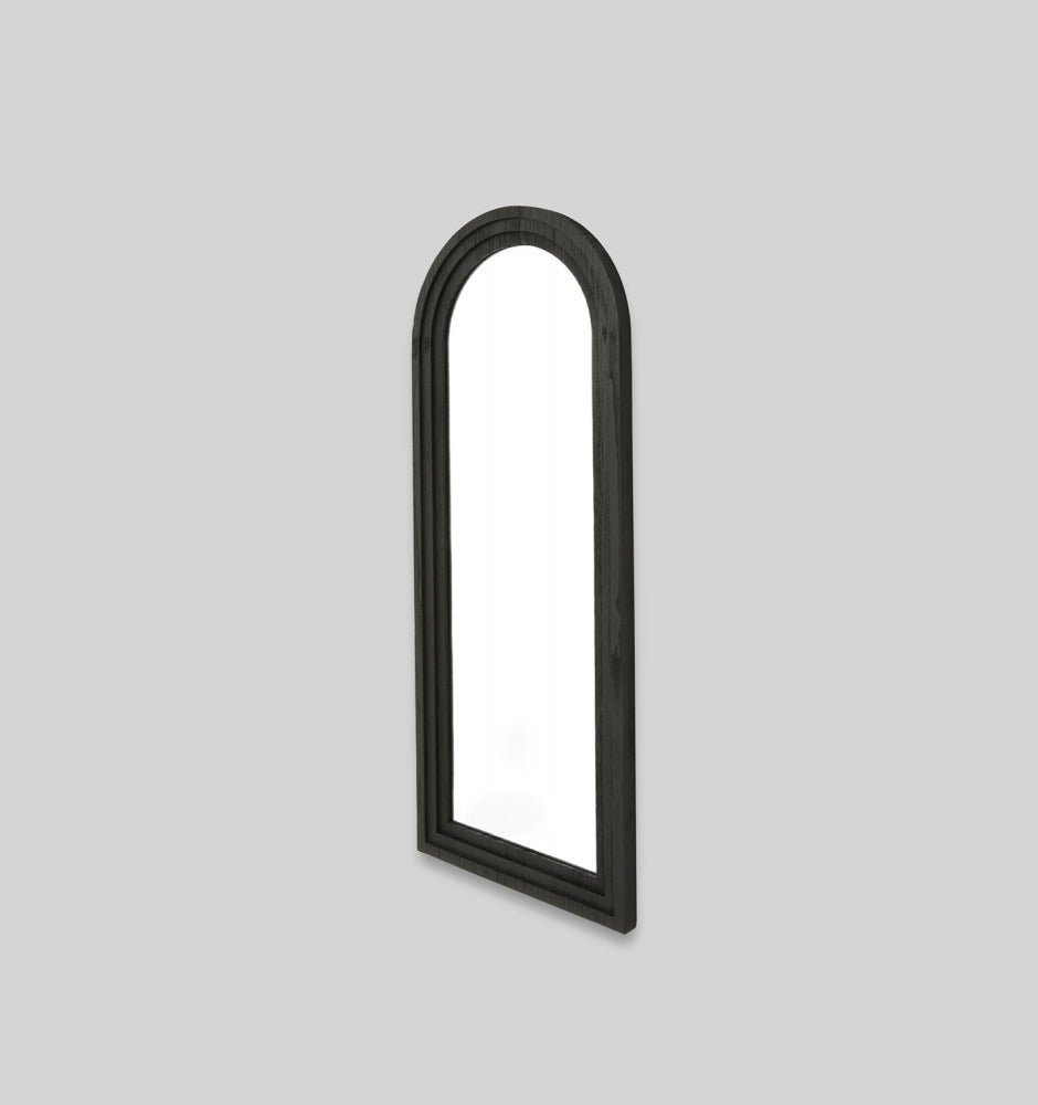 Belvedere Arch Dark Wood Mirror - Marval Designs