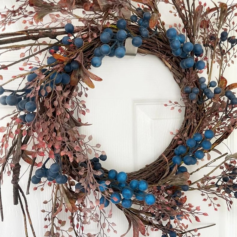 Blueberry Rustic Wreath Large - Marval Designs