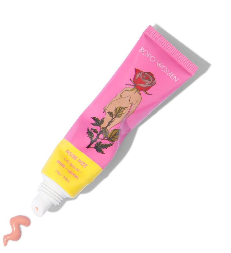 Bopo Rose Fizz Lip Balm - Marval Designs