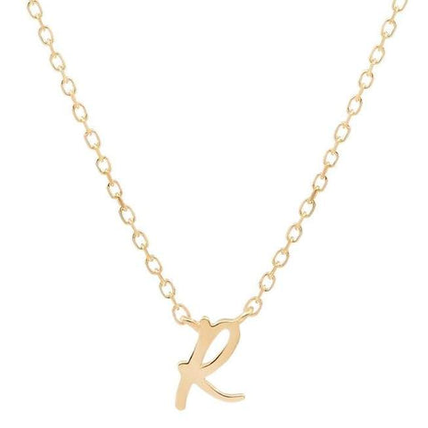 By Charlotte Gold letter Necklace - Marval Designs