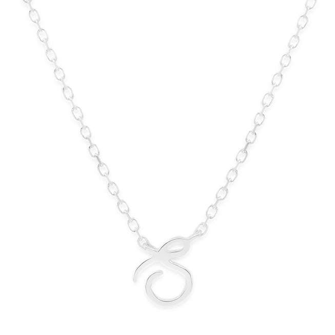 By Charlotte Silver Love Letter Necklace - Marval Designs