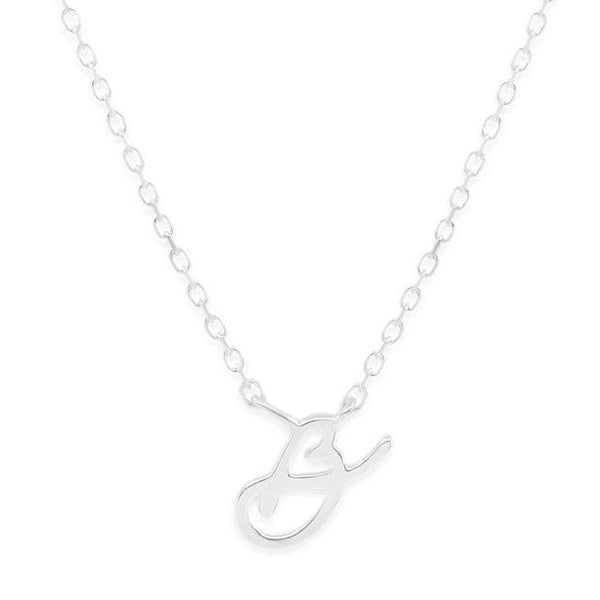 By Charlotte Silver Love Letter Necklace - Marval Designs