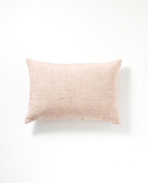 Christophe Linen Cushion Blush 60 x 40cm - Marval Designs