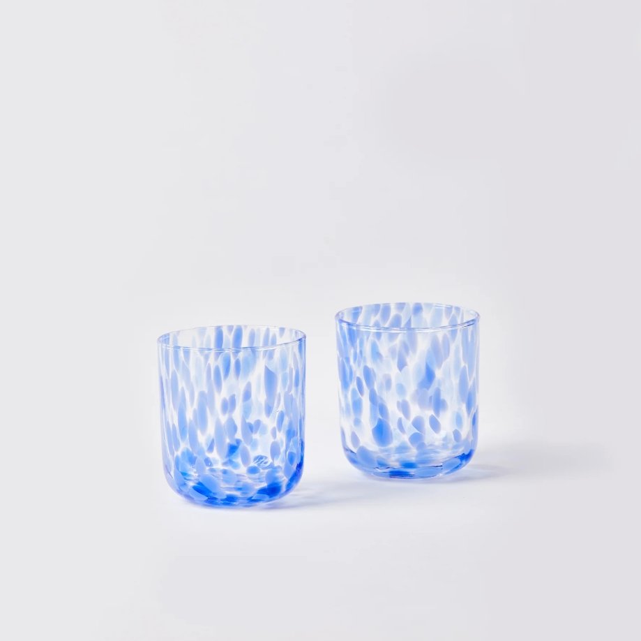 Dots Blue Tumblers (Set 2) - Marval Designs