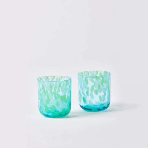 Dots Green Tumblers (Set 2) - Marval Designs