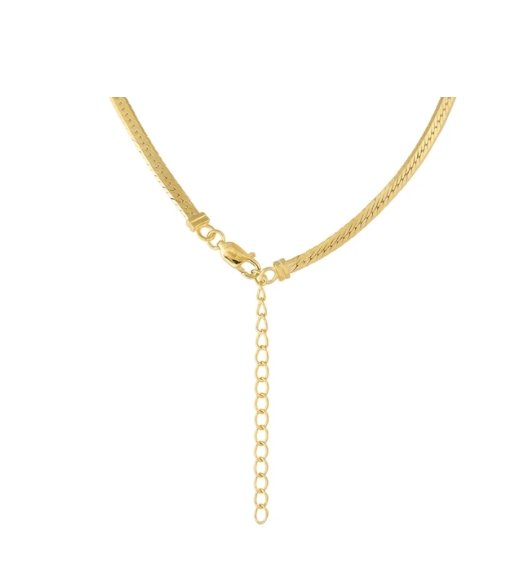 Fairley Gold Herringbone Necklace - Marval Designs