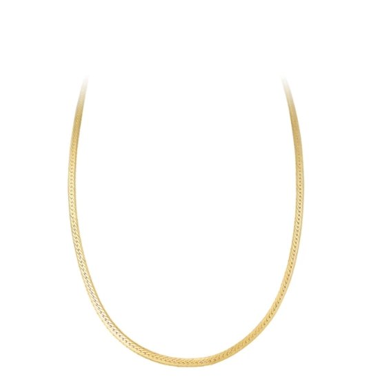 Fairley Gold Herringbone Necklace - Marval Designs