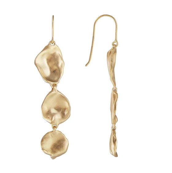 Fairley Golden Seashell Drops - Marval Designs