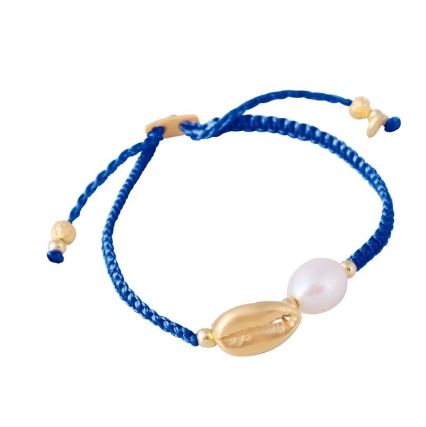 Fairley Pearl Cowrie Shell Blue Lagoon - Marval Designs