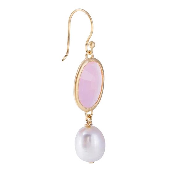 Fairley Rose Quartz Pearl Drops - Marval Designs