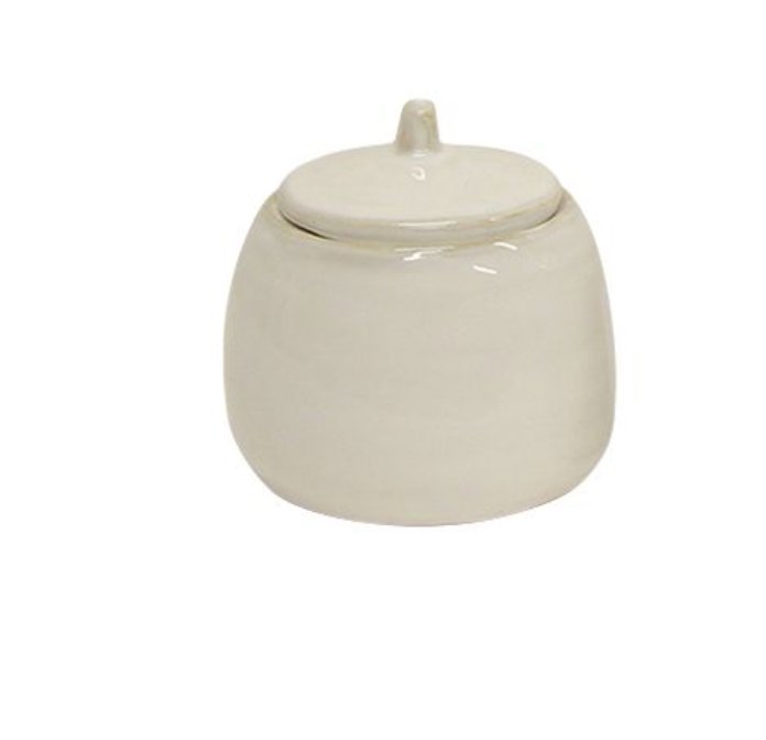 Franco Rustic White Sugar Pot - Marval Designs