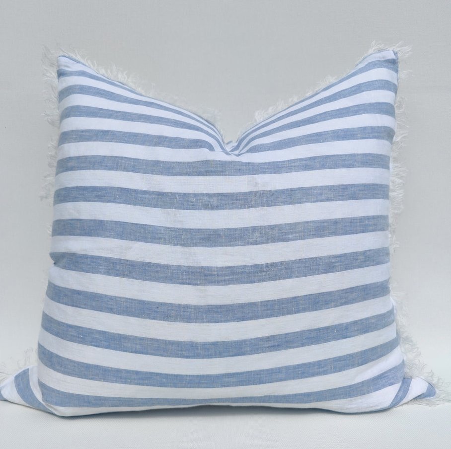 Iberian Coast 55cm French Linen Cushion - Marval Designs