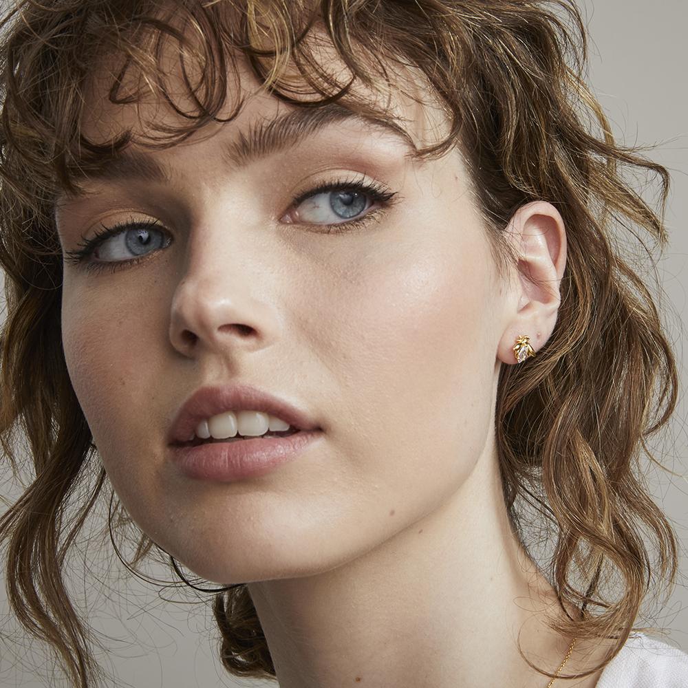 Jolie & Deen Crystal Bee Earrings - Marval Designs