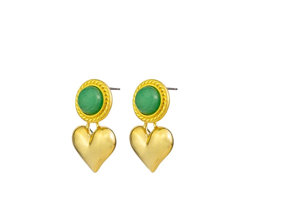 Jolie & Deen Melisa Heart Earrings - Marval Designs