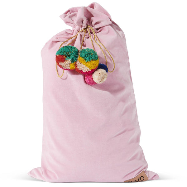 Kip & Co Pink Parfait Velvet Santa Sack - Marval Designs